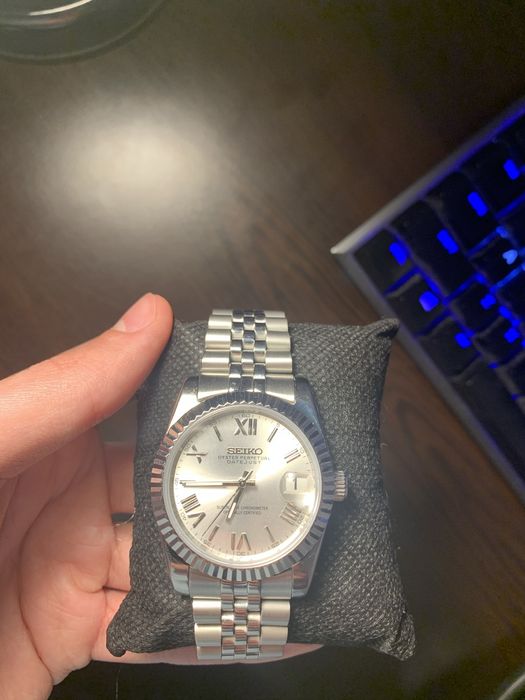 Ceas Seiko Mod Roman Grey Dial