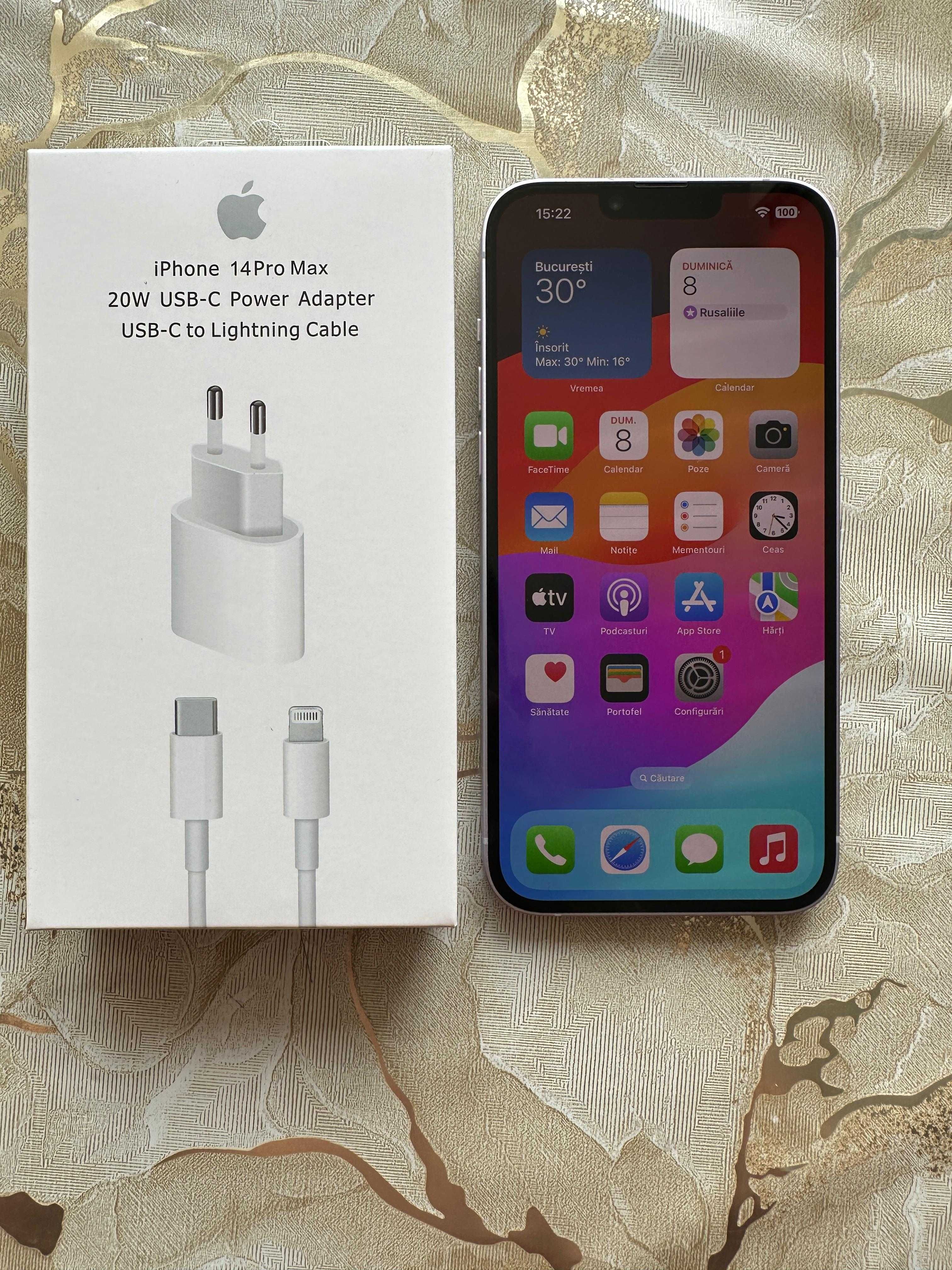 iPhone 14 Plus Purple, 128Gb, impecabil