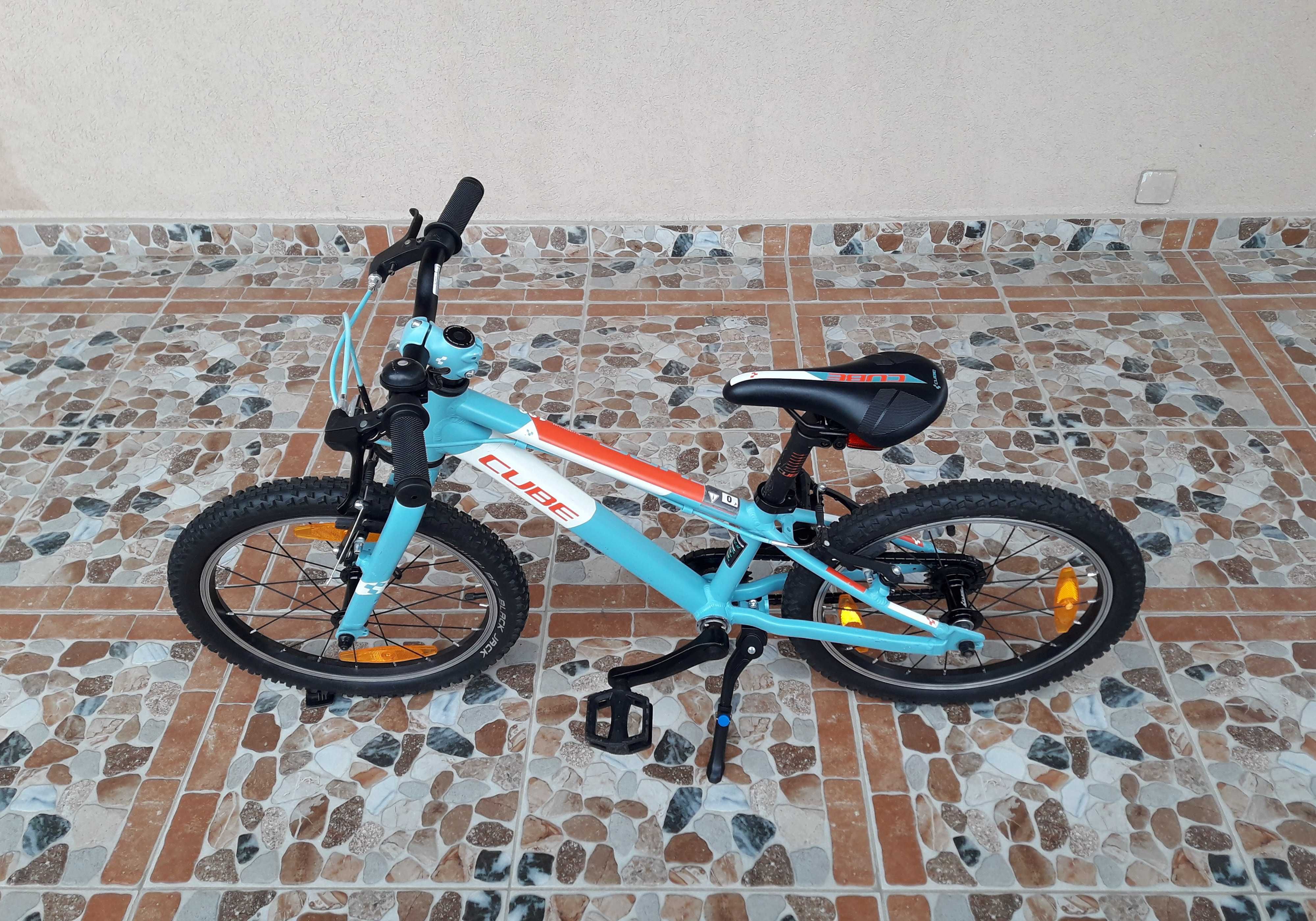 Bicicletă pentru copii 18’ Cube Cubie 180 SL MTB, ALUMINIU – albastru