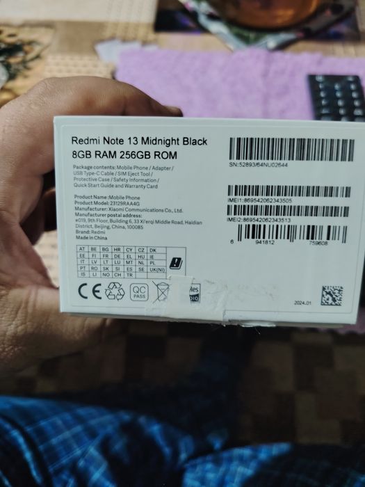 Redmi Note13   б/у.  8GB RAM 256 ROM