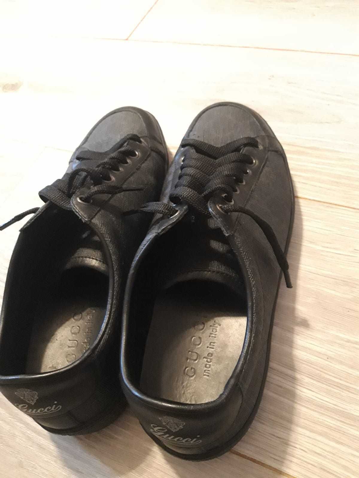Pantofi sport Originali Gucci Brooklyn GG Supreme Low 'Black Grey'