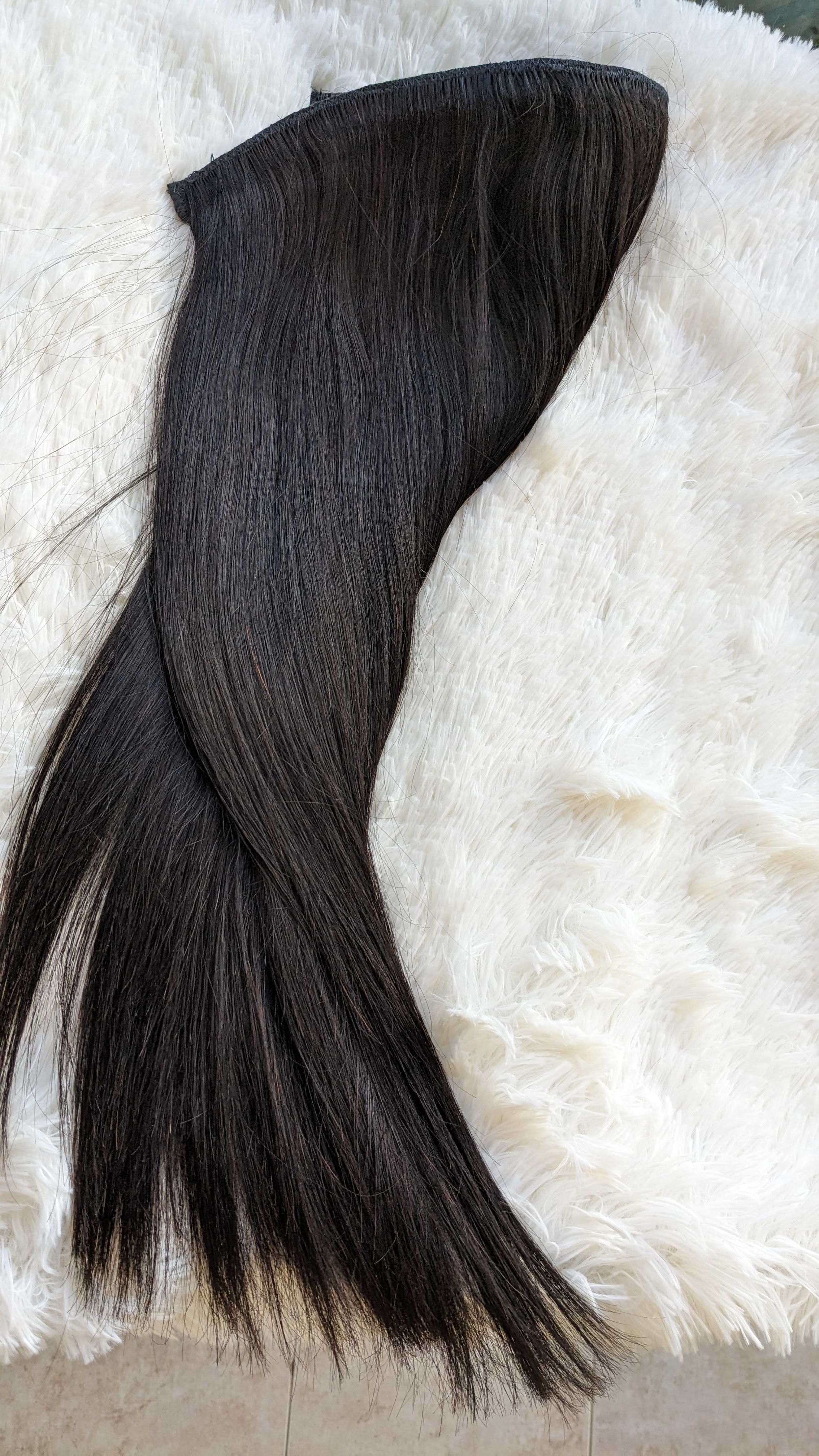 100% естествена сурова индийска коса без примеси.150 грама
