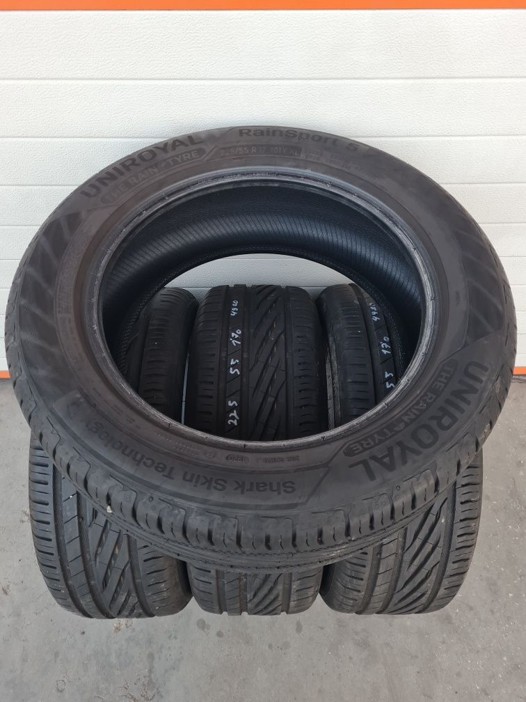 Летни гуми 4 броя UNIROYAL RainSport5 225 55 R17 дот 4920