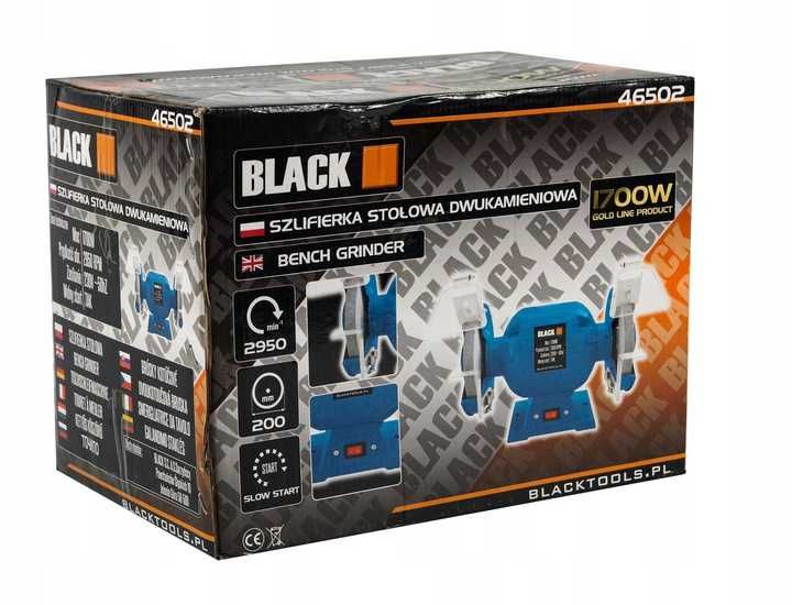 Polizor de banc 200mm 1700W, 2 discuri de piatra (46502)