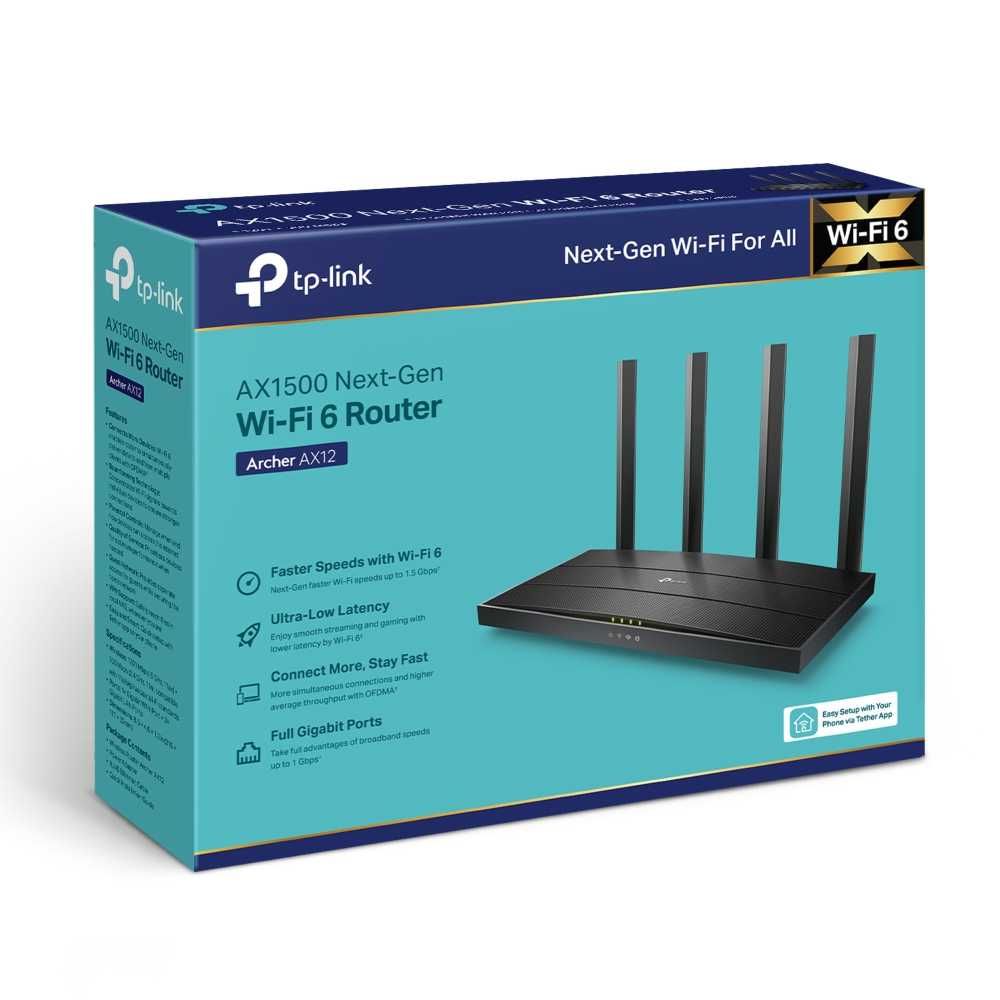 Роутер (Router) TP-Link Archer AX12/AX1500 Dual-Band Wi-Fi 6