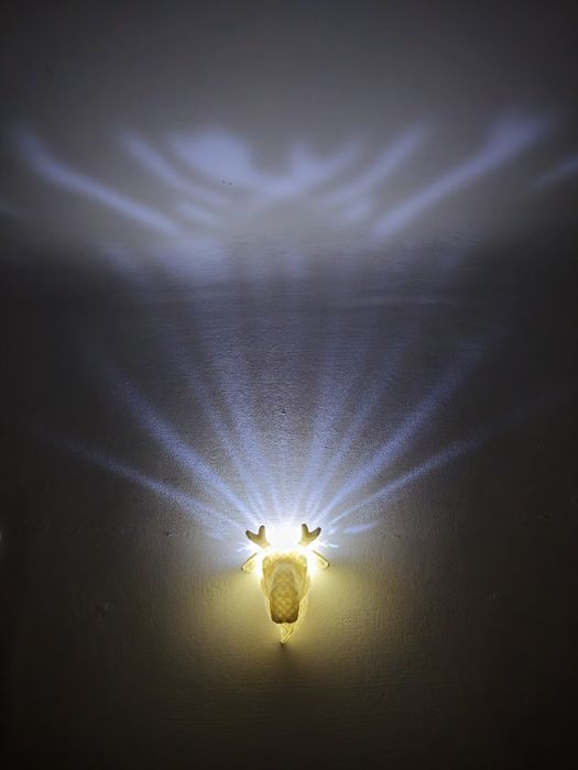 Lampa 3D luminata perete print cadou sarbatori bufnita vultur leu cerb