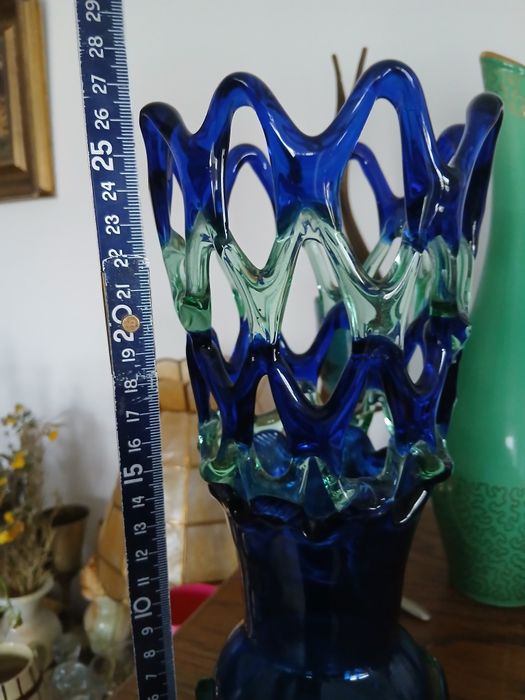 Vaza din sticla de Murano.