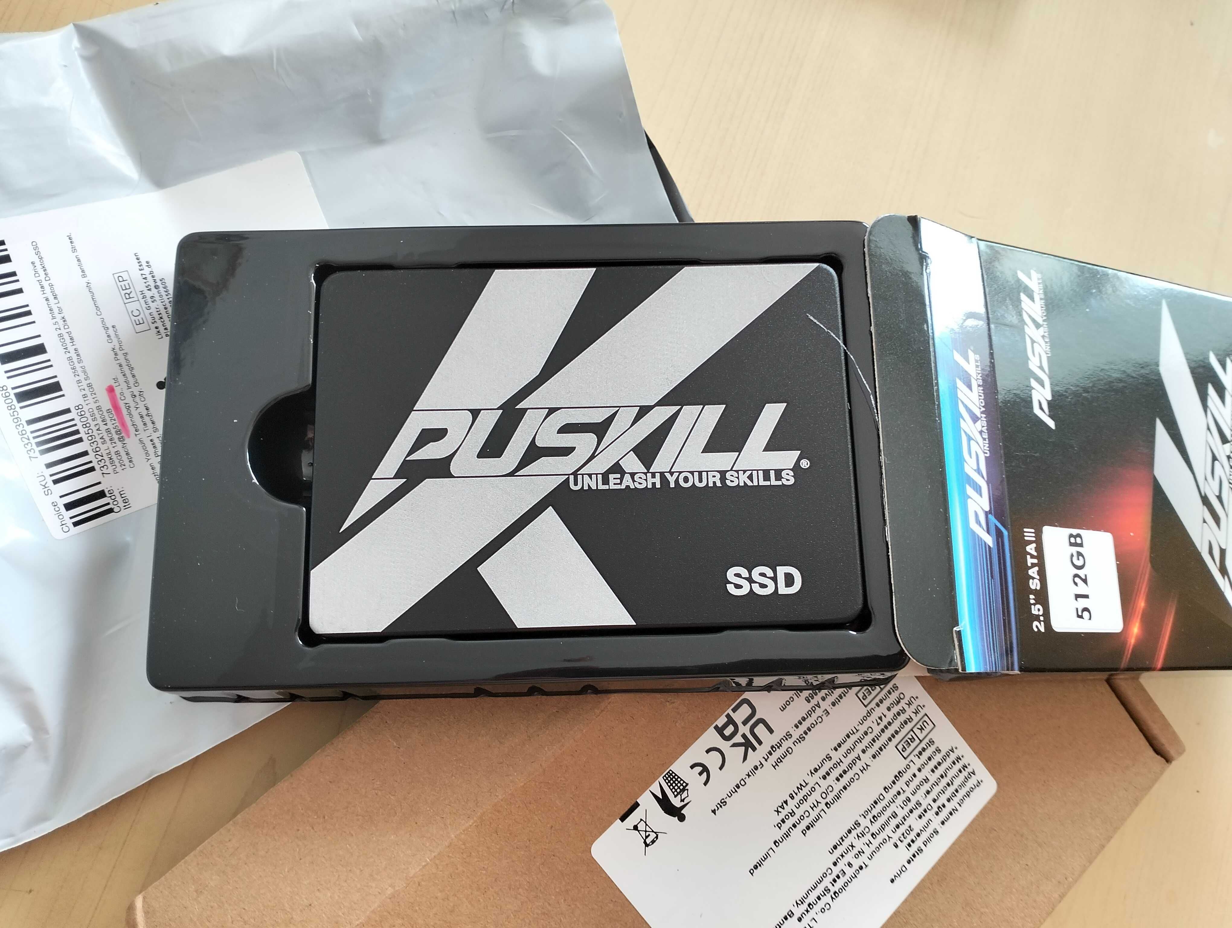 SSD 512 GB, sata3