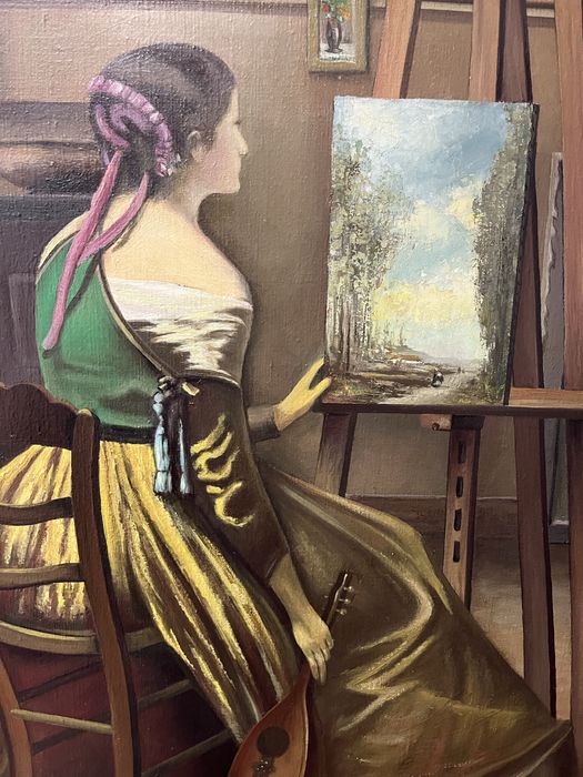 Красива картина на платно с маслени бои