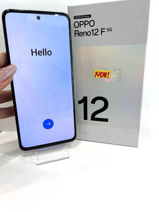 Oppo Reno 12F 5G, 256GB/8GB RAM,  Black Green, NOU!