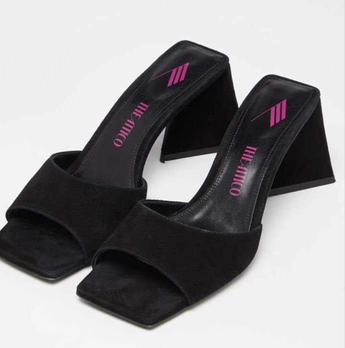 Черни елегантни обувки на ток The Attico 38 номер