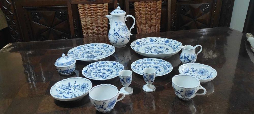 Порцелан Meissen Син лук Първо качество