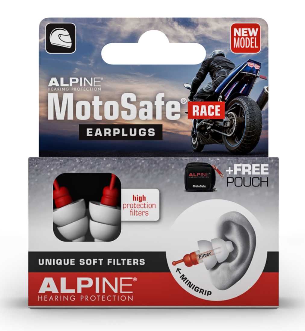Dopuri de urechi Alpine MotoSafe Race, dopuri moto de urechi moto