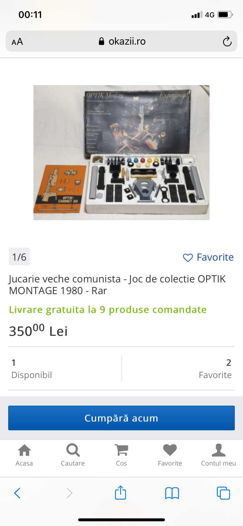 Joc educativ DDR vechi Optik Montage Cabinet 80 Experiment comunism 83