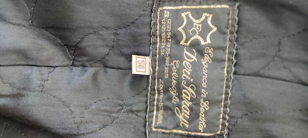 Кожанный плащ большого размера