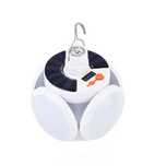 Bec LED portabil solar USB, 20W, pliabil, 5 moduri, IP65, camping