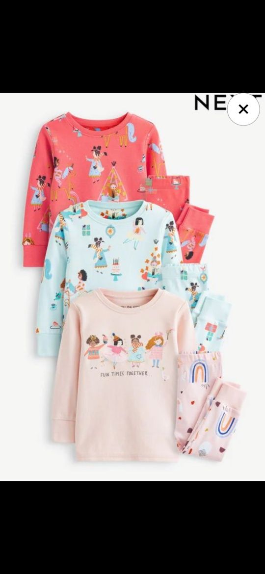 Set pijamale Next mărime 7-8 ani