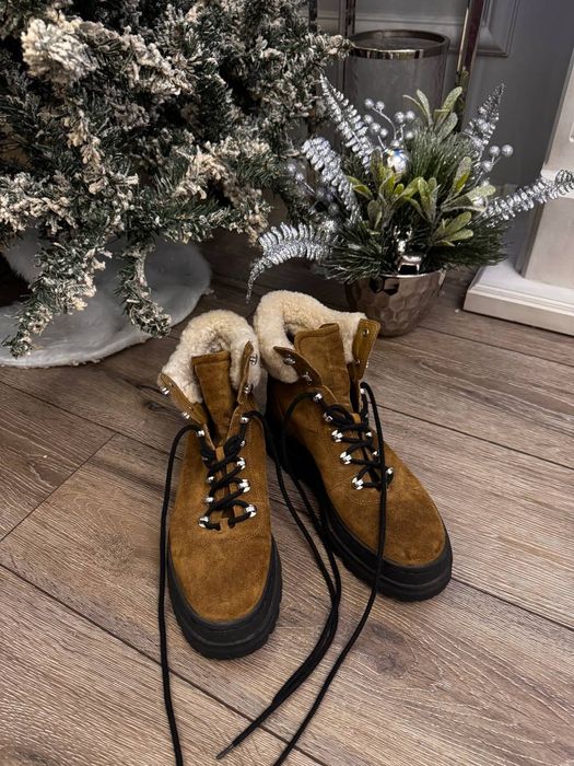 Ботинки женские натуральная замша