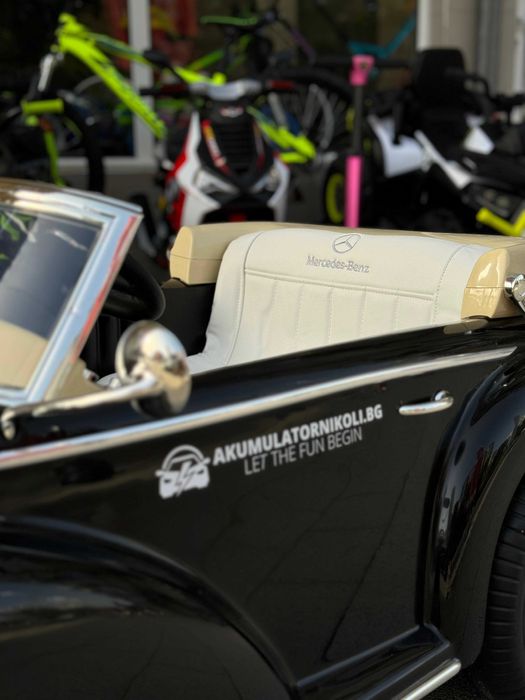 Лицензирана Акумулаторна Ретро Кола Mercedes 300S, 90W,12V7Ah,EVA гуми