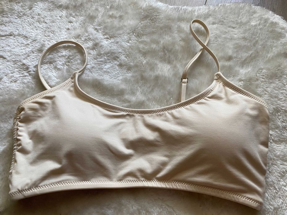 Bustiera de baie nude/bej, S/36, bretele reglabile, nou, waikiki
