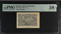 Bancnota gradata PMG 1 leu 1920