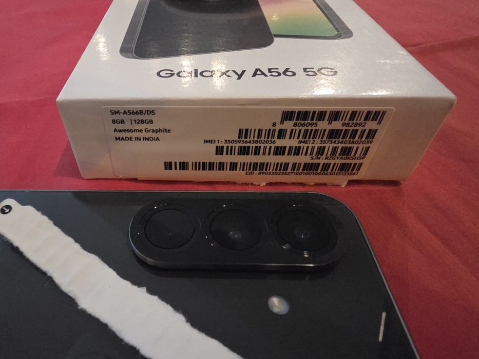 -Samsung A56-5G, Nou, 128Gb, 8Ram, 0 cicluri incarcare, neactivat, nef