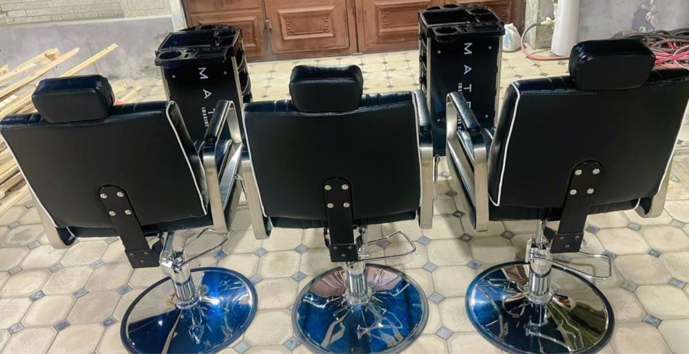 2 Ta Barber Kreslo + 2 Ta Kotalka + pufik