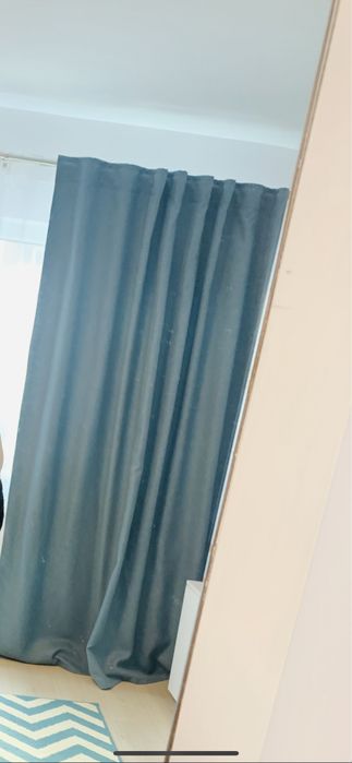 Draperie groasa culoare albastra