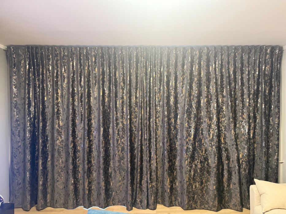 Draperie blackout gri