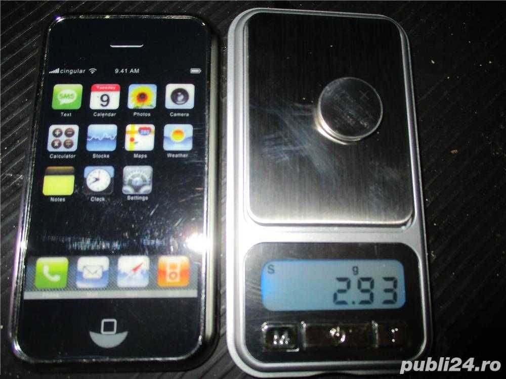 Cantar bijuterii capac IPhone 0.01g-200g 2 zecimale - Precizie: 0.01 g