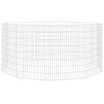 Adăpost pentru animale cu 10 panouri, 54x80 cm, fier galvanizat