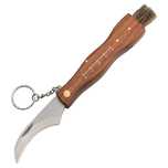 Briceag ciuperci IdeallStore®, Pilzliebhaber, otel, lemn, 21 cm, maro