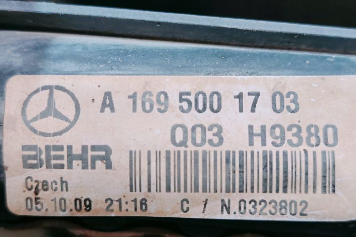 Radiator Racire Apa  A1695001703 Mercedes-Benz A-Class W169