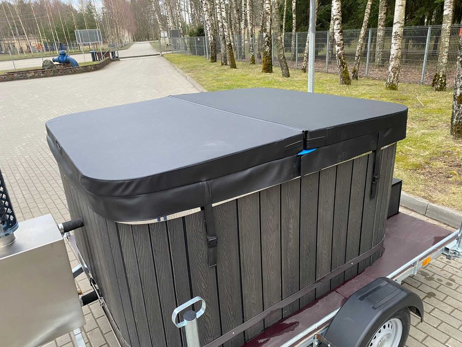 Ciubar mobil dreptunghiular pe remorca