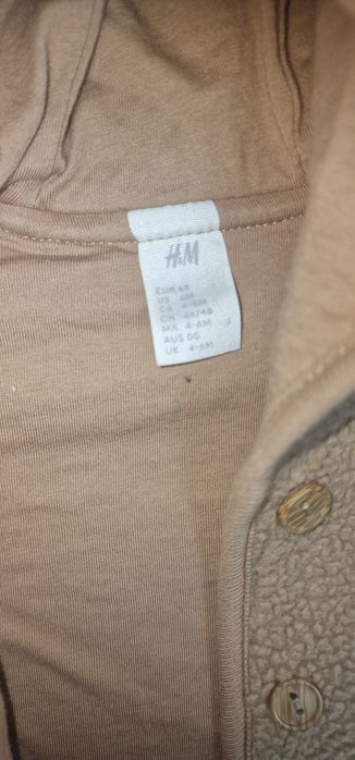 Jacheta pufoasa H&M unisex 4-6 luni