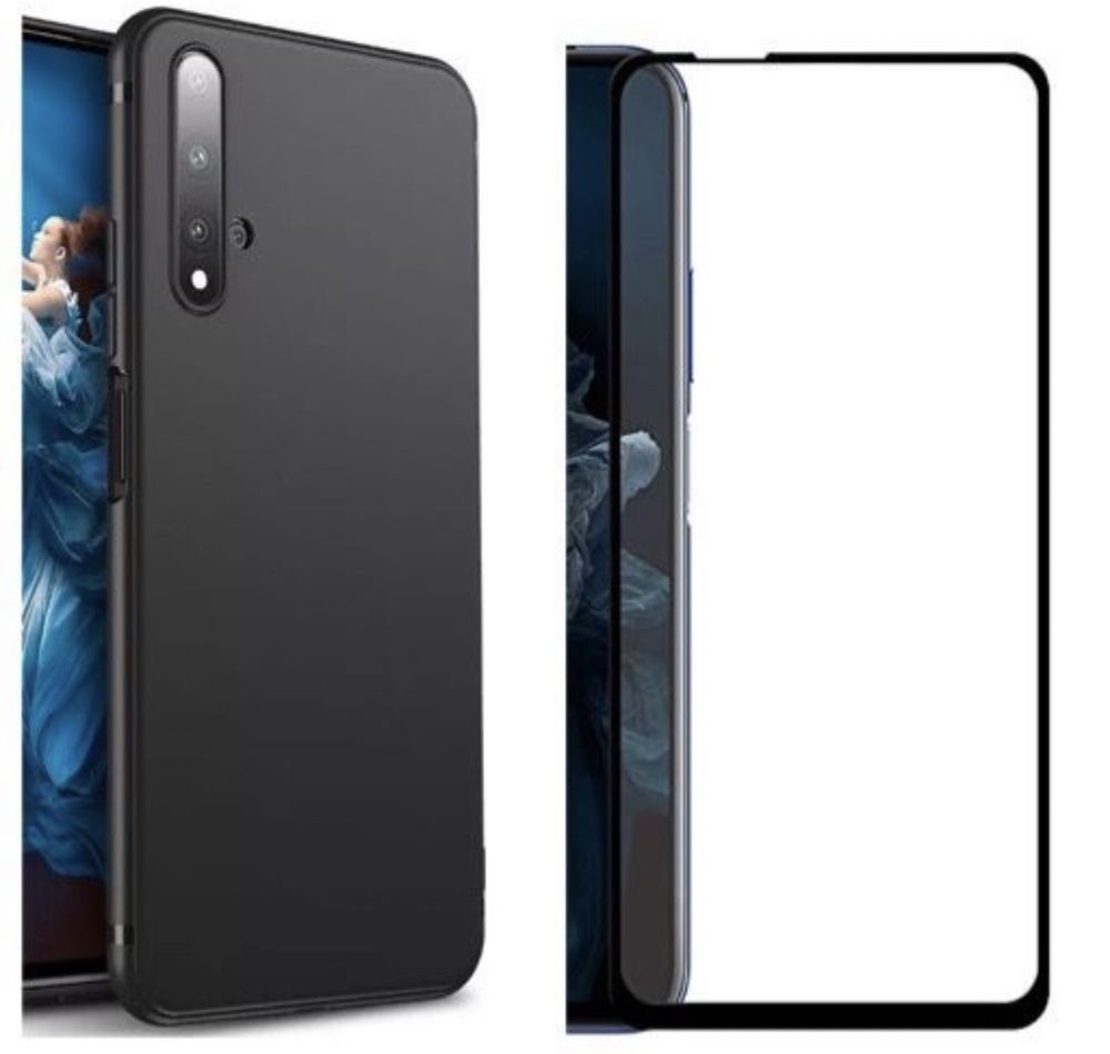 Huawei NOVA 5T - Husa Silicon Slim Joom Si Folie Sticla Curbata 22D