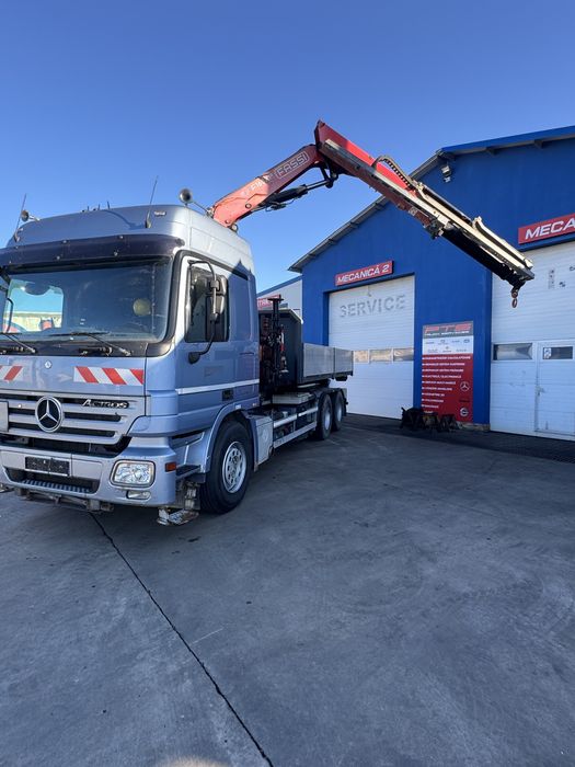 Mercedes Actros 6x4 Abroll cu Macara Fassi
