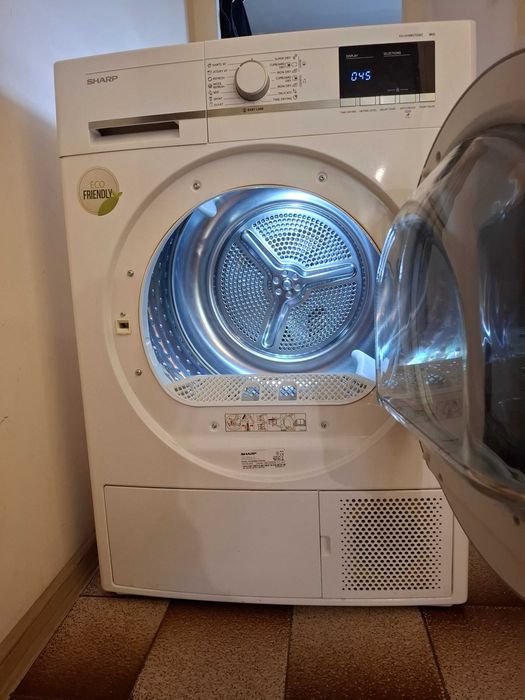 Сушилня Sharp KD-GHB8S7GW2*** , 8 kg, E , Бял , E