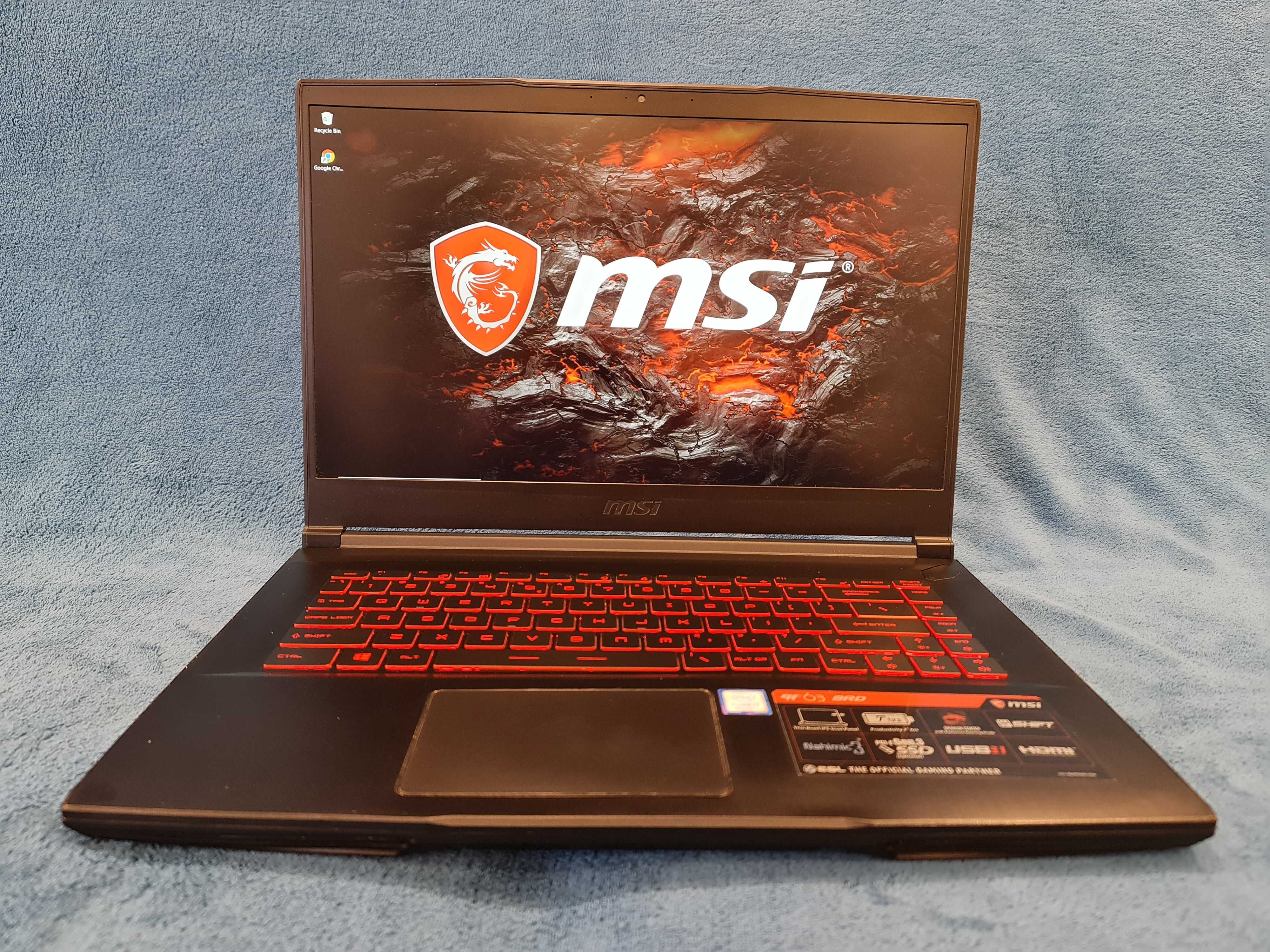 laptop gaming MSI ,intel core i7-8750H ,hexa core, video 4 gb dedicat