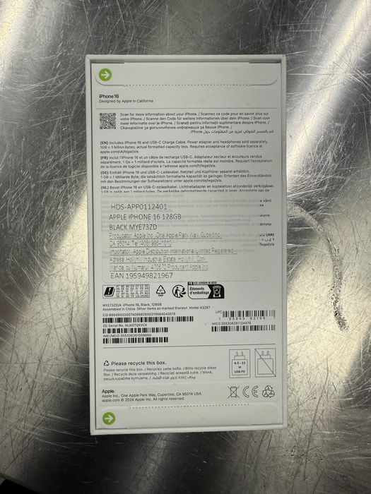 Iphone 16 128 gb. Nou, sigilat