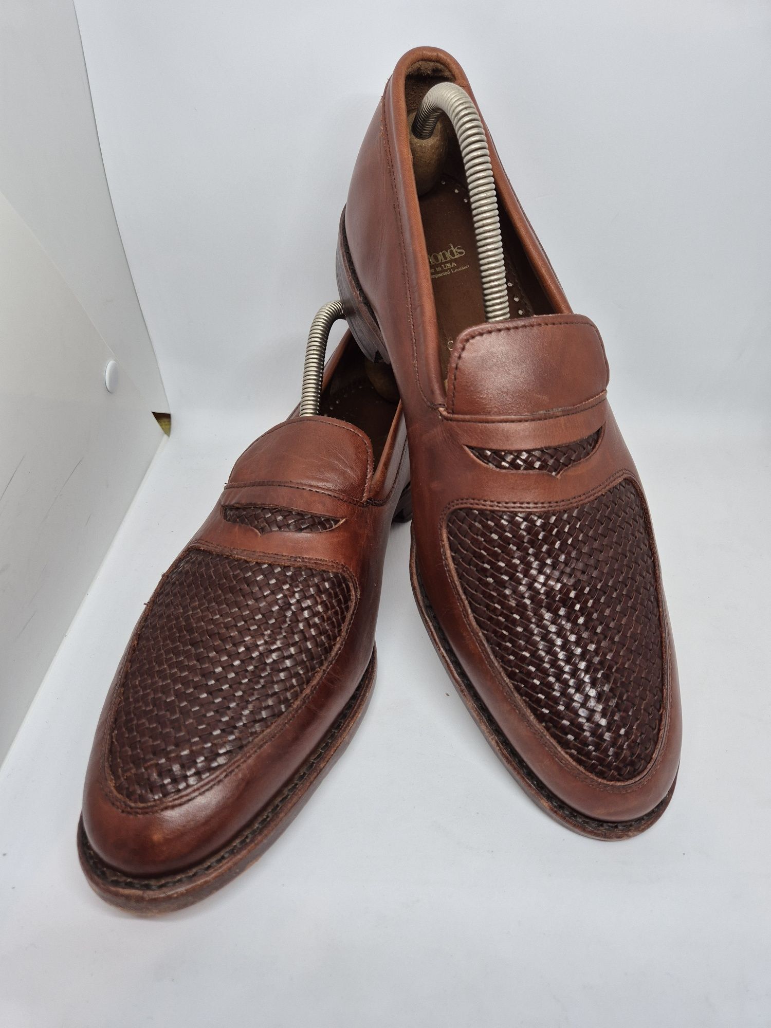 Allen Edmonds Carlsbad Weave Penny Loafer, Chili, US 9,5D / EU 42,5