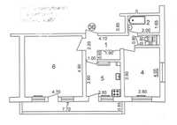 2/3/9 Паркентский 62м2 Без ремонта