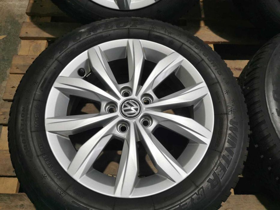 Jante Originale Vw Polo R 15 cu anvelope de iarna