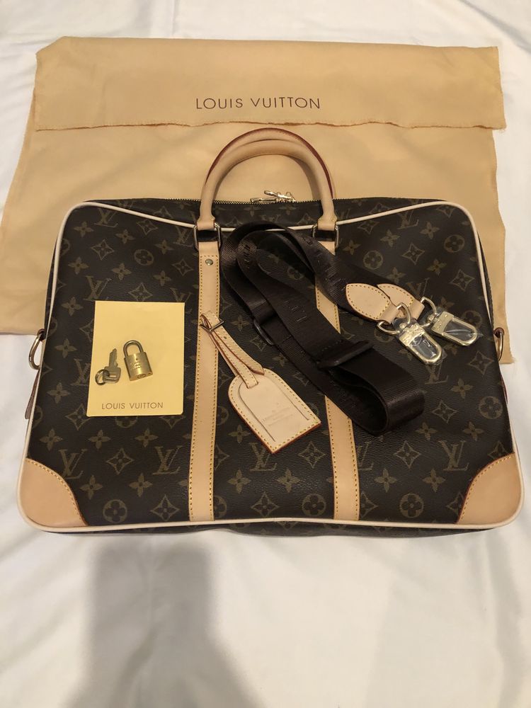 Louis Vuitton Geanta Piele 100% Birou Laptop documente.