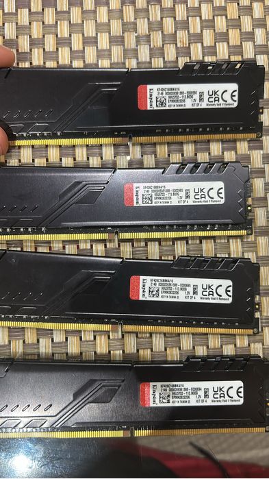 RAM 16GB (4x4GB) DDR4 2666MHz Kingston FURY Beast - Kit Nou!