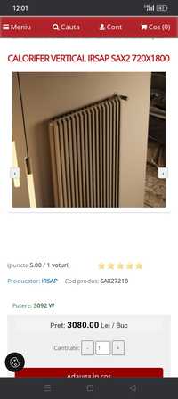 Calorifer vertical (radiator)