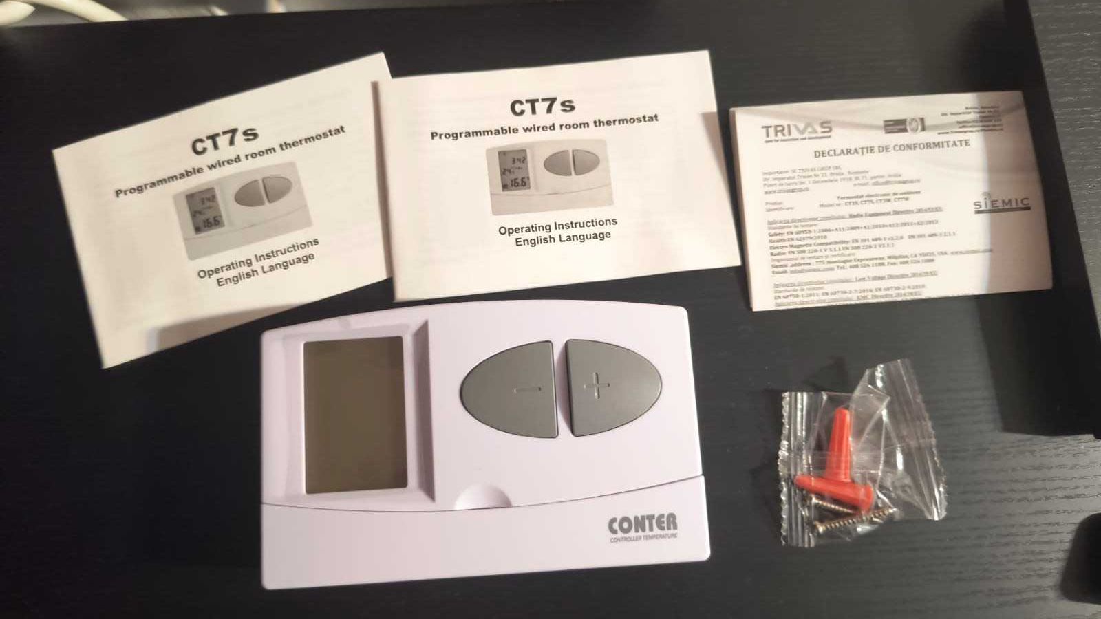 Termostat Eelectronic DIGITAL CU FIR CT7S