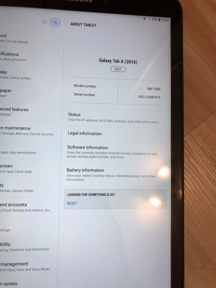 Tableta Samsung Galaxy Tab A6 2016 10.1", stare buna - SM-T580