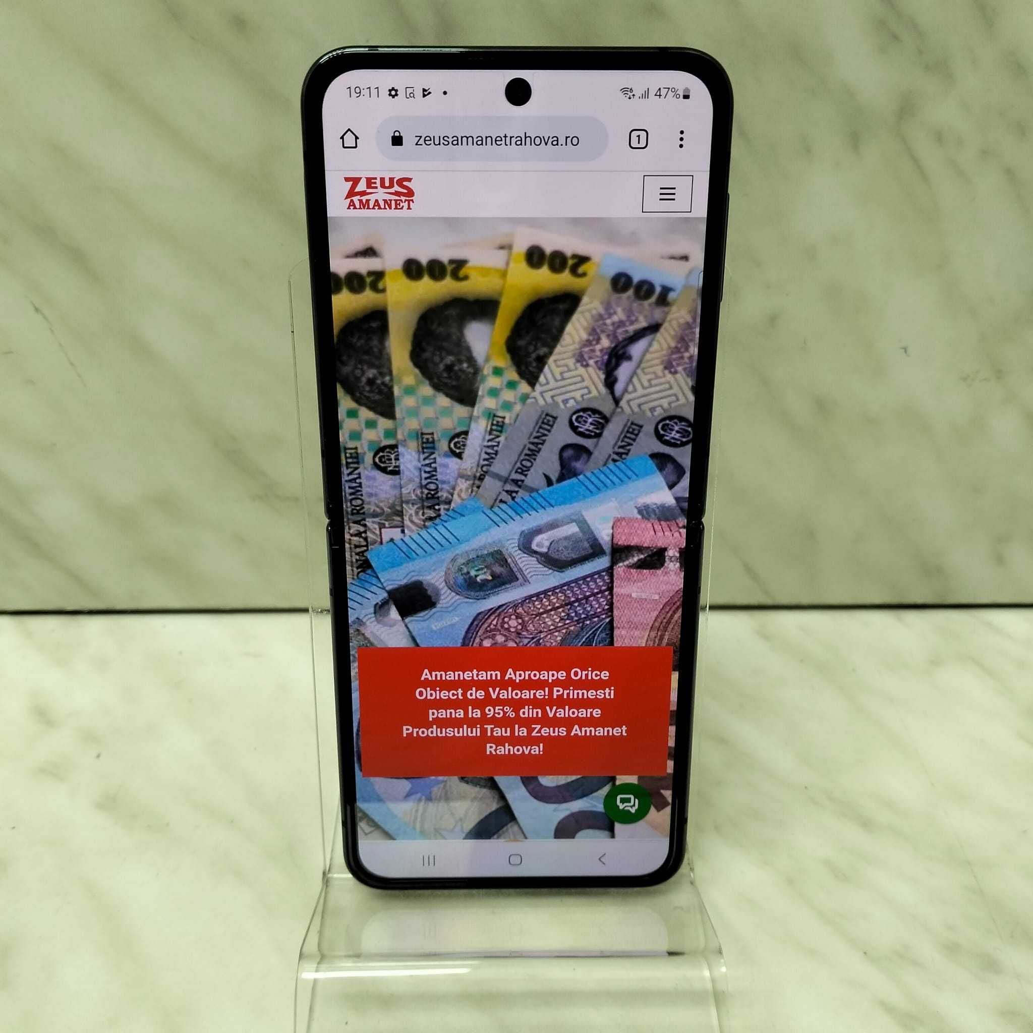 Telefon Samsung Galaxy Z Flip 4 128GB Negru Zeus Amanet 28619