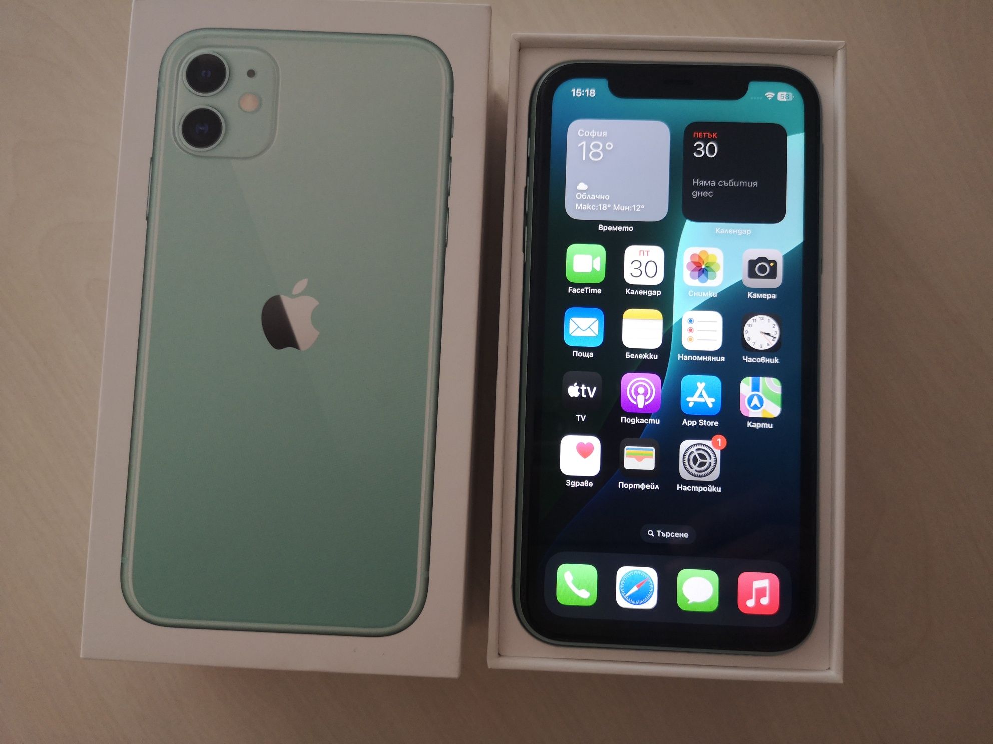 Iphone 11 Green-100 %battery health